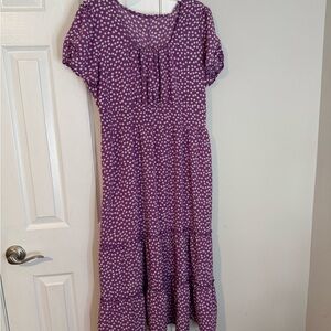 Purple Polka Dot Dress